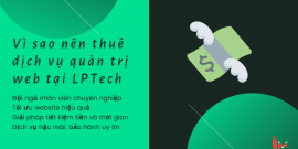 Dịch vụ quản trị Website chuyên nghiệp giá tốt