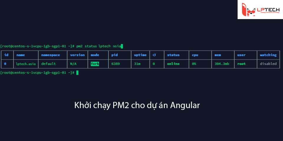Khởi chạy PM2 cho dự án Angular