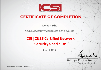 Certified Network Security Specialist