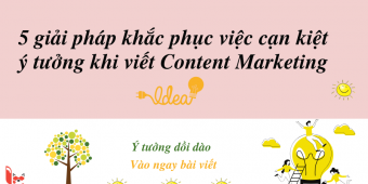 5 giải pháp khắc phục việc cạn kiệt ý tưởng trong content marketing