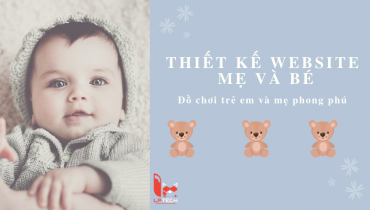Thiết kế website mẹ và bé: đồ chơi trẻ em phong phú