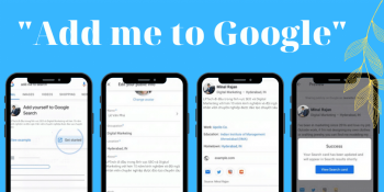 Add Me to Search: Google Search ra mắt danh thiếp ảo cho người dùng
