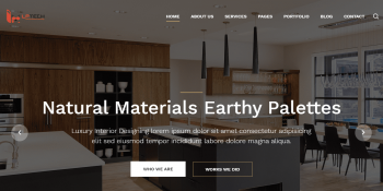 Mẫu website giới thiệu công ty thiết kế nội thất  - LPW001