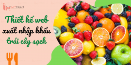 Thiết kế web xuất nhập khẩu hoa quả trái cây sạch