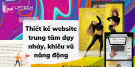 Thiết kế website trung tâm dạy nhảy, khiêu vũ năng động