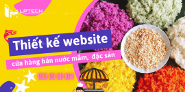 Thiết kế website cửa hàng nước mắm, đặc sản vùng miền giao diện đẹp