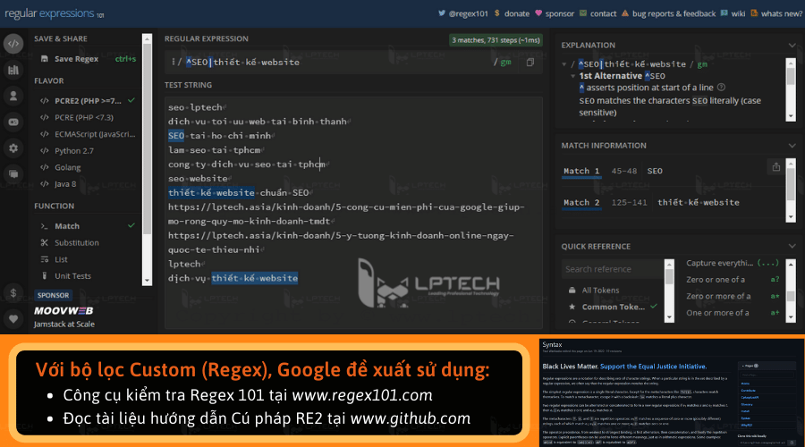 Sử dụng Regex trong Search Console như thế nào?