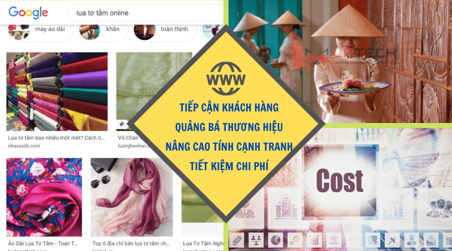 Lợi ích khi thiết kế web kinh doanh lụa tơ tằm