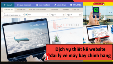 Dịch vụ thiết kế website đại lý bán vé máy bay chính hãng