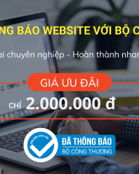 Dịch vụ thông báo website với Bộ công thương
