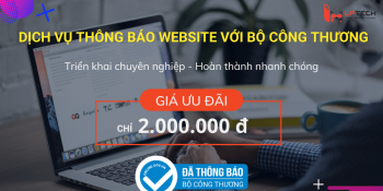 Dịch vụ thông báo website với Bộ công thương