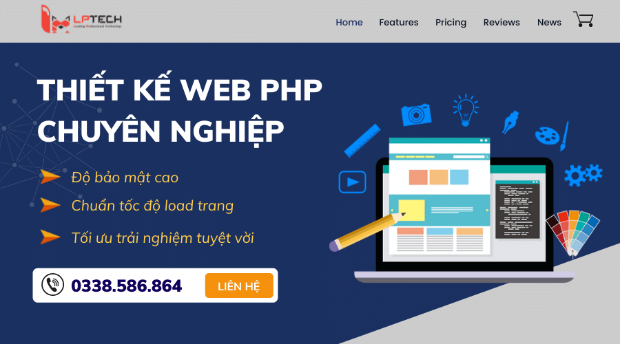 thiết kế website PHP