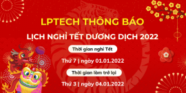 Thông báo lịch nghỉ Tết Dương lịch 2022