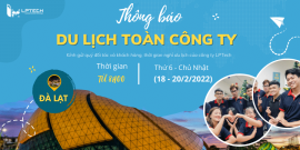 Thông báo tạm nghỉ du lịch công ty 2022