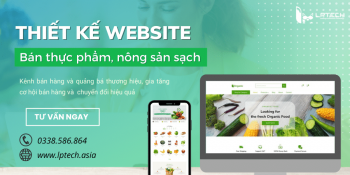 Thiết kế website bán hàng thực phẩm, nông sản sạch chuẩn SEO
