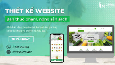 Thiết kế website bán hàng thực phẩm, nông sản sạch chuẩn SEO
