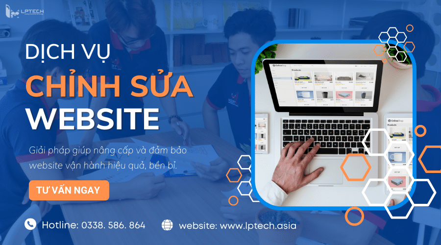 Dịch vụ Chỉnh sửa website chuẩn seo và công nghệ mới nhất