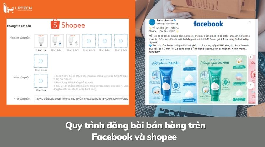 so sánh bán hàng trên shopee và facebook