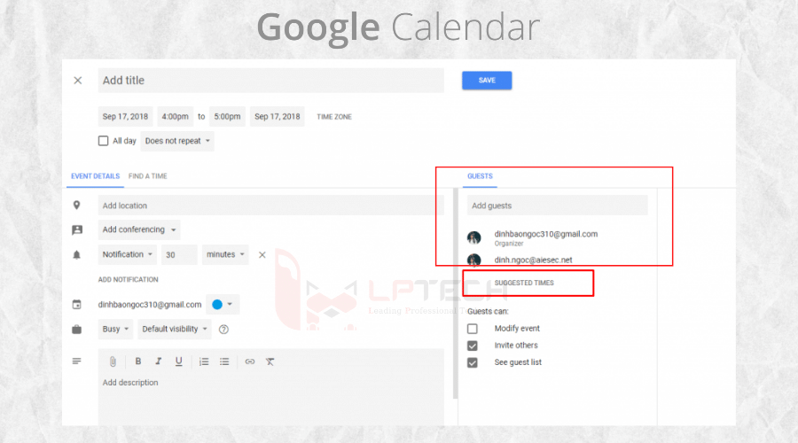 google calendar