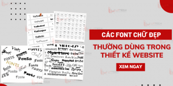 Các font chữ đẹp thường dùng trong thiết kế website