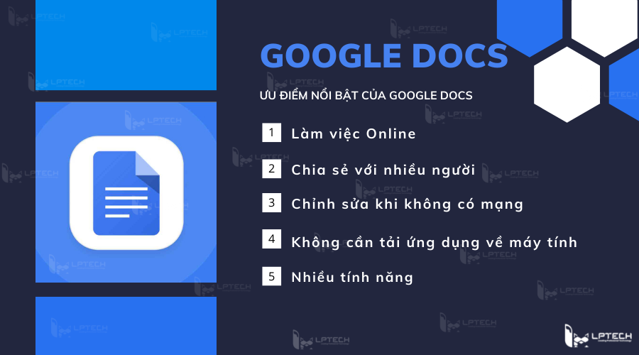 Ưu điểm của Google Docs