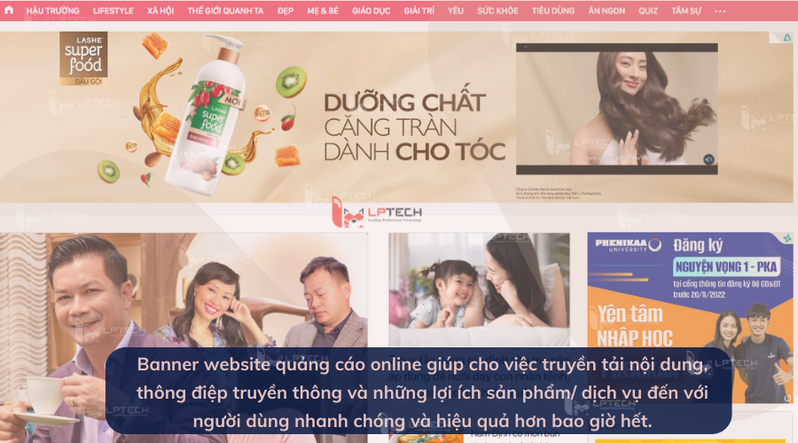 Kích thước banner website quảng cáo online