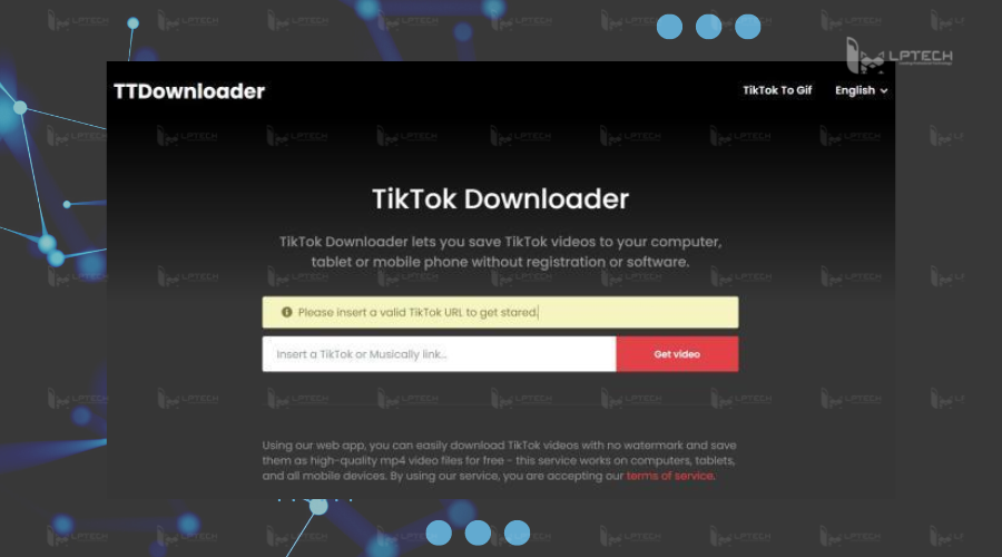 Download Video Tik Tok, không có logo qua Tik Tok Downloader