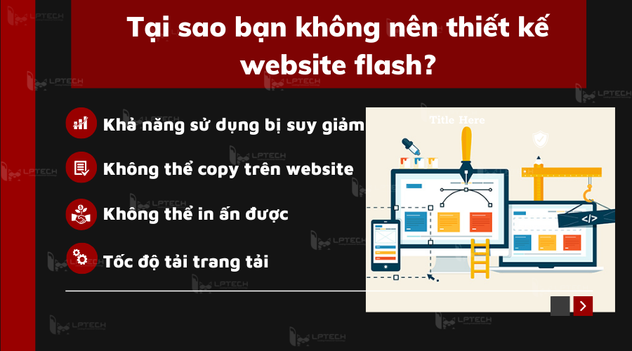 Tại sao bạn không nên thiết kế website flash?