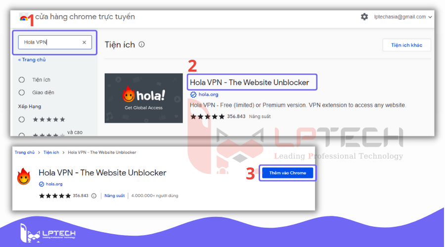 Cài đặt Hola VPN để Fake địa chỉ IP