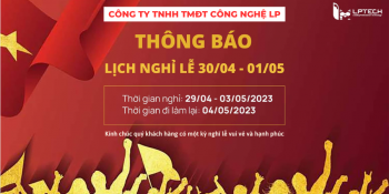 Thông báo lịch nghỉ lễ 30.4 và 01.05.2023