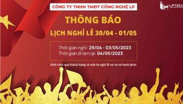 Thông báo lịch nghỉ lễ 30.4 và 01.05.2023