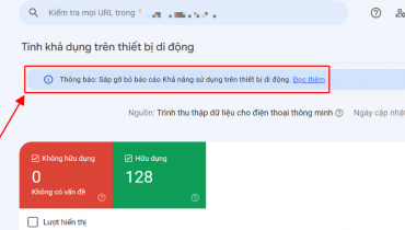 Khả năng sử dụng trên thiết bị di động sắp gỡ bỏ trong thời gian tới