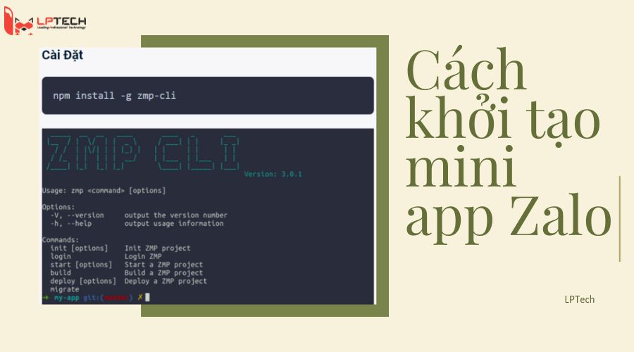 Cách khởi tạo mini app zalo