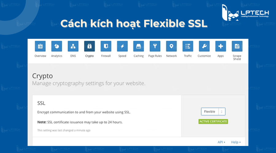 Cách kích hoạt Flexible SSL