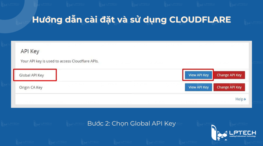 Bước 2: Chọn Global API Key