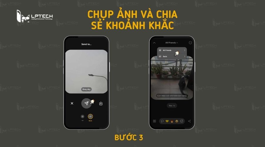 Chụp ảnh và chia sẻ khoảnh khắc qua Locket widget