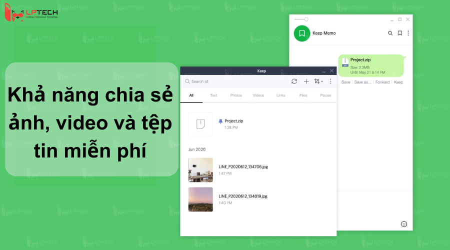 Chia sẻ ảnh và video thuận tiện