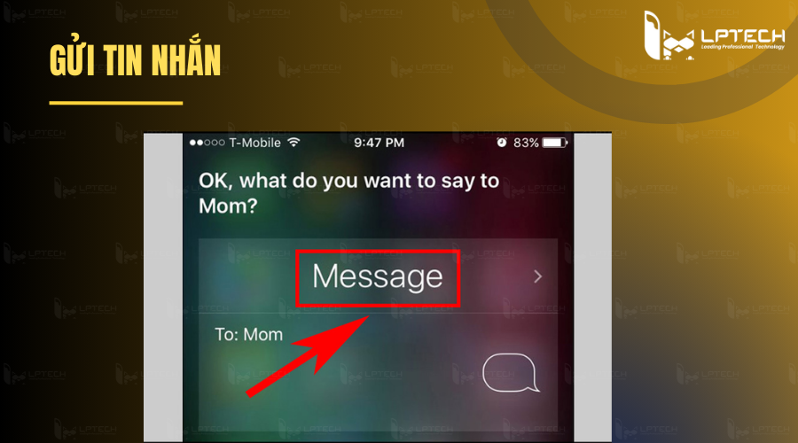 Gửi tin nhắn bằng Siri