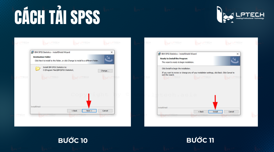 Cách tải SPSS (Bước 10 và 11)