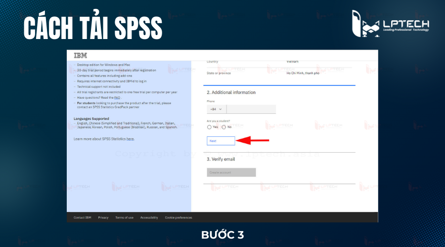 Cách tải SPSS (Bước 3)