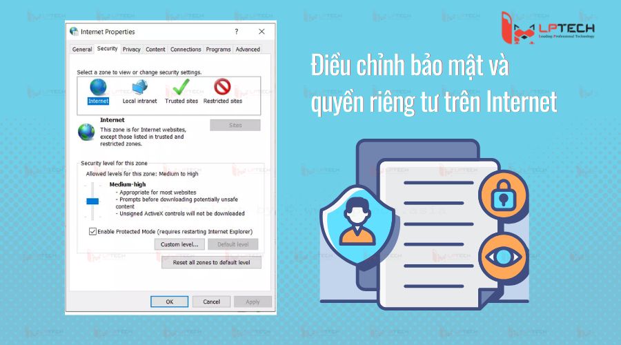 Điều chỉnh lại bảo mật và quyền riêng tư