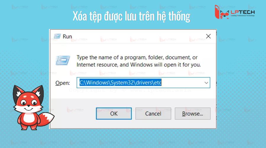 Xóa tệp lưu trữ trên hệ thống