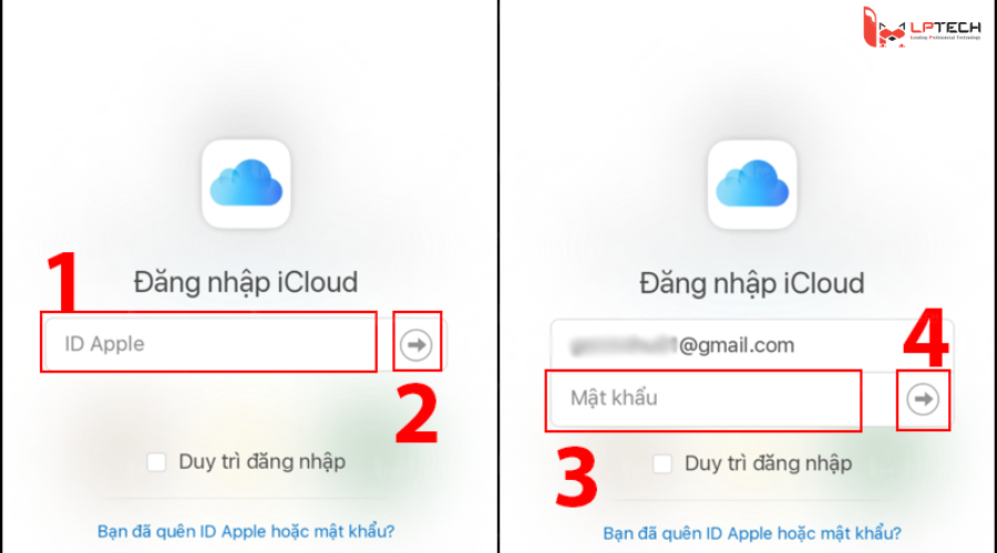 Đăng nhập iCloud trên Android - Truy cập vào icloud.com