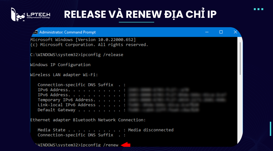 Release và Renew IP