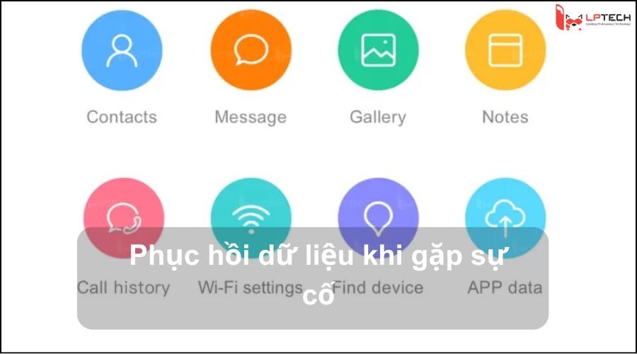 Phục hồi dữ liệu khi gặp sự cố