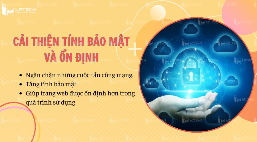 CDN cải thiện tính bảo mật và ổn định cho trang web