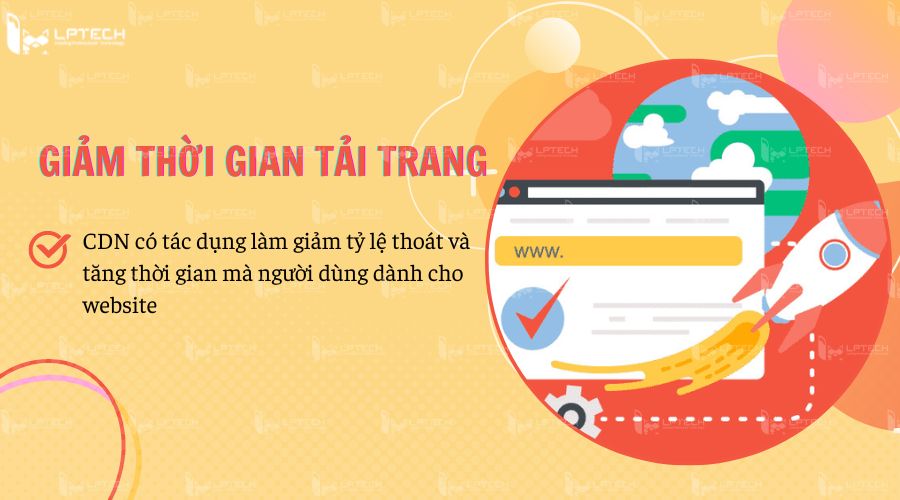 CDN giúp giảm thời gian tải trang 