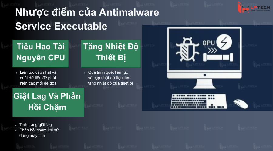 Nhược điểm của Antimalware Service Executable