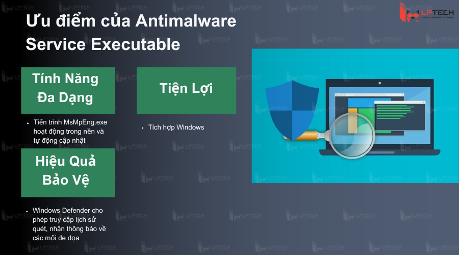 Ưu điểm của Antimalware Service Executable