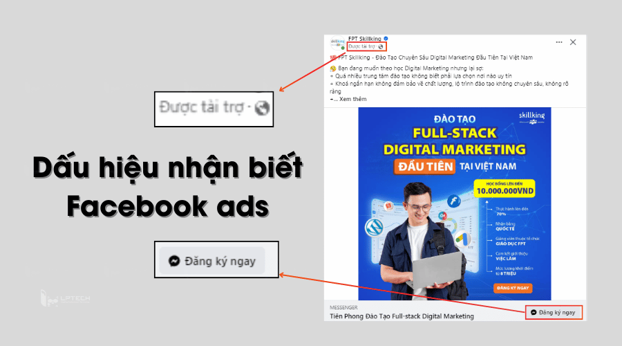 Dấu hiệu nhận biết Facebook ads